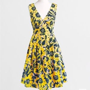 J. Crew Factory Floral Piqué Dress